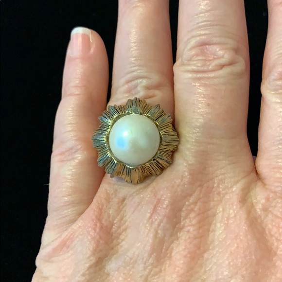 Vintage Uncas adjustable pearl ring - Picture 9 of 9